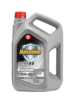 Моторное масло 5W40 синтетическое TEXACO Havoline Ultra S 4 л (801339MHE)