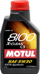 Моторное масло Motul 8100 X-clean C3 5W30 1 л