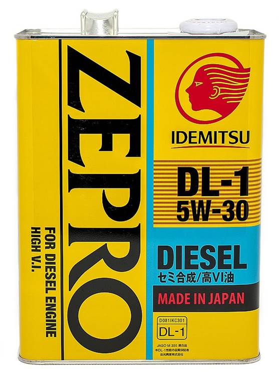 Моторное масло 5W30 синтетическое IDEMITSU Zepro Diesel DL-1 4 л (2156041)