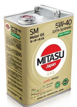 Масло моторное MITASU синтетическое MOLY-TRIMER 5W-40, 4л