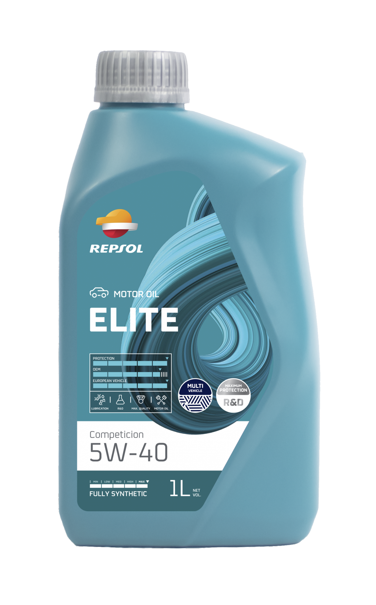 Синтетическое моторное масло Repsol Elite Competicion 5W40 (RP141L51), 1 л