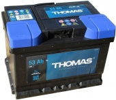 Аккумулятор THOMAS (53 A/h), 510A R+ низкий