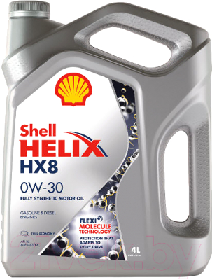Моторное масло Shell Helix HX8 0W-30 4л