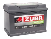 Аккумулятор ZUBR PREMIUM (80 Ah), 780A R+