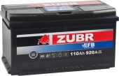Аккумулятор ZUBR EFB (110 Ah), 920A R+