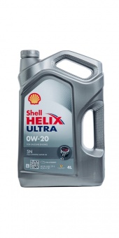 Моторное масло SHELL HELIX ULTRA SN 0W-20 4л