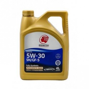 Моторное масло 5W30 синтетическое IDEMITSU SN/GF-5 F-S 4 л (30021326-746000020)
