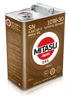 Масло моторное MITASU полусинтетическое Motor Oil 10W-30, 1л