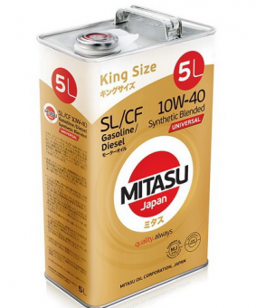 МАСЛО МОТОРНОЕ MITASU 10W40 UNIVERSAL Synthetic Blended 5L 