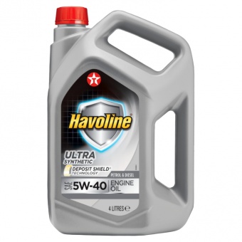 Моторное масло 5W40 синтетическое TEXACO Havoline Ultra 4 л (840310MHE)
