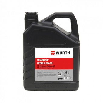 Моторное масло 5W30 синтетическое WURTH Triathlon Extra II 5 л